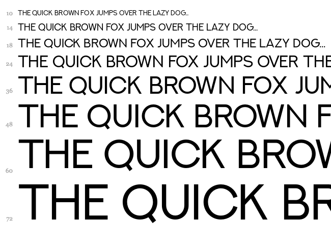 Next Art font waterfall